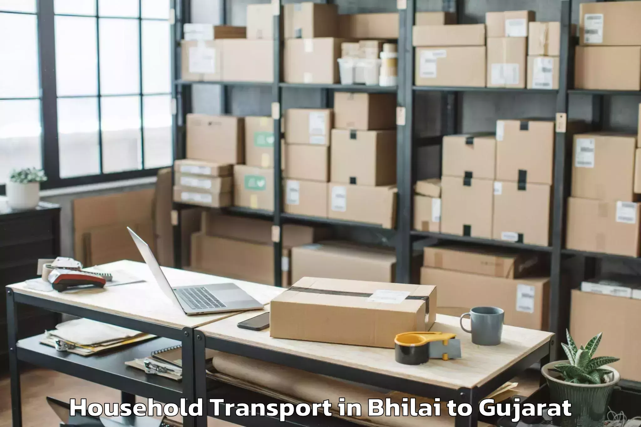 Book Bhilai to Limbdi Household Transport